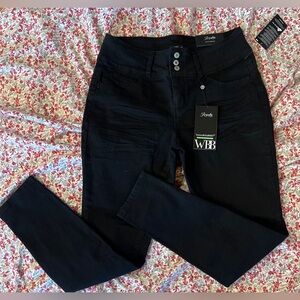 Royalty For Me Women's Black Skinny Jeans WBB style. Size 10